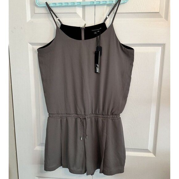 William Rast Pants - William Rast Gray Pocket Romper SZ L Justin Timberlake & Trace Ayala Collab NWT